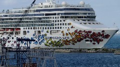 Norwegian Gem Cruise Ship; Royal Navy Dockyard; Bermuda,