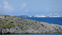 Cruise Ships from Railway Trail; Bermuda,