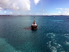 Tugboat from Norwegian Gem Cruise Ship; Bermuda