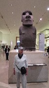 Ruth Bennett McDougal Dorrough; Easter Island Statue; London; Brittish Museum