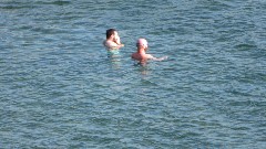 swimmers; Channel Islands; Guernsey