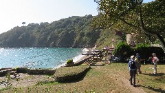 Sue Paterson; Ruth Bennett McDougal Dorrough; Jean Bub; Fermain Beack Cafe; Channel Islands; Guernsey