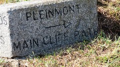 sign Pleinmont --> Main Cliff Path