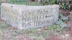 sign Clfff Path Portelet; Bus Terminal