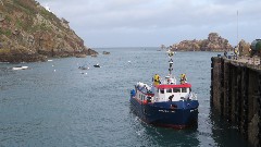 Sark Venture boat; Channel Islands; Sark
