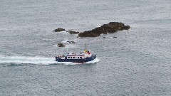 Sark Venture boat; Channel Islands; Sark