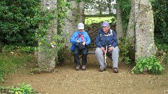 Ruth Bennett McDougal Dorrough; Sue Paterson; La Seigneurie garden center; Sark; Channel Islands, LA