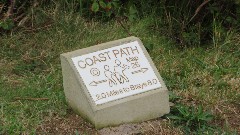 sign Coast Path
20 MIles to Braye