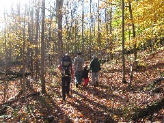 Kat Wheeler; Ben Dorrough; Jacob Wheeler; Ruth Dorrough; hiking near Moose Lodge