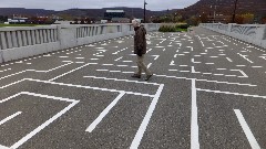 Ruth Bennett McDougal Dorrough; Centennial Bridge maze, Corning, NY