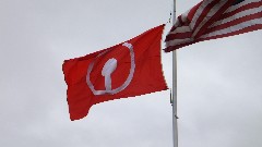 flag; Corning Museum of Glass; Corning, NY
