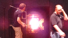glass blower; Corning Museum of Glass; Corning, NY