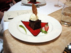 dessert at the Hotel San Francisco; Santiago Chile