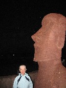 Ruth Bennett McDougal Dorrough; moai; before Sunrise