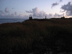 Tahai; moai; before sunrise