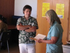Brigid Mulloy; Easter Island; William Mulloy Library