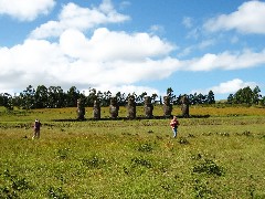 Easter Island; Ahu Akivi