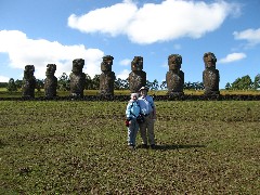 Ruth Bennett McDougal Dorrough; Dan Dorrough; Easter Island; Ahu Akivi