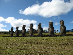 Easter Island; Ahu Akivi