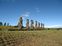 Easter Island; Ahu Akivi