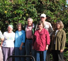 Joan Mulholland; Jackie Borgel; Ron Wise; Sylvia Bentley; Stephen Bentley; Linda Jasper; (the Virginia contingent); Easter Island;