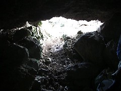 Easter Island; Elder Hostel Service Work; Cave Entrance