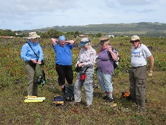 Barbara Anderson; Joan Mulholland; Ruth Bennett McDougal Dorrough; Sascha Lin; Ron Wise; Easter Island; Elder Hostel Service Work; Our Cave
