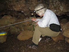 Marcia Blacklin; Easter Island; Elder Hostel Service Work; Cave