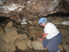 Joan Mulholland; Easter Island; Elder Hostel Service Work; Cave