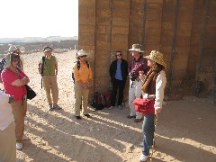 Alexandra Miller; Mary Shemitz; Linda Hoffman; Barbara Gottfried; Frank Moran; Djenane Batanouni; Trips; Egypt; Step Pyramid