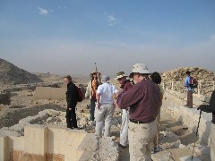 Linda Hoffman; Djenane Batanouni; Frank Moran; Trips; Egypt; Step Pyramid