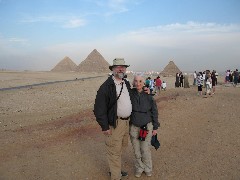 Dan Dorrough; Ruth Bennett McDougal Dorrough; pyramids; Trips; Egypt