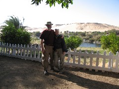 Dan Dorrough; Ruth Bennett McDougal Dorrough; Trips; Egypt; Lunch Basma Outdoor Restaurant