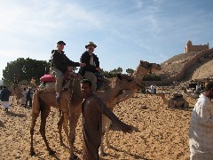 Ruth Bennett McDougal Dorrough; Dan Dorrough; Trips; Egypt; Camel Ride