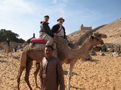 Ruth Bennett McDougal Dorrough; Dan Dorrough; Trips; Egypt; Camel Ride