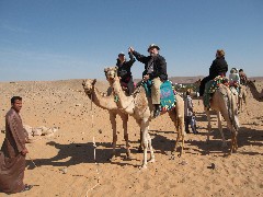 Ruth Bennett McDougal Dorrough; Dan Dorrough; Trips; Egypt; Camel Ride