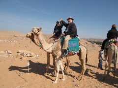 Ruth Bennett McDougal Dorrough; Dan Dorrough; Trips; Egypt; Camel Ride