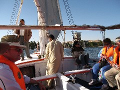 Frank Moran; Trips; Egypt; Felucca Sail Boat
