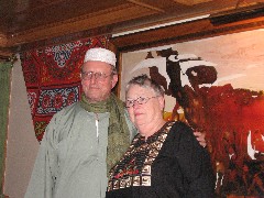 Frank Moran; Helen Moran; Trips; Egypt; Galabeya Party