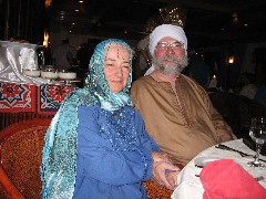 Ruth Bennett McDougal Dorrough; Dan Dorrough; Trips; Egypt; Galabeya Party