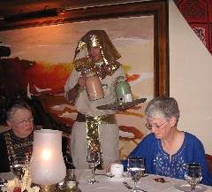 Helen Moran; Egyptian slave; Sharon Miller; Trips; Egypt; Galabeya Party