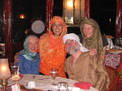 Ruth Bennett McDougal Dorrough; Patti Heien; Dan Dorrough; Mary Shemitz; Trips; Egypt; Galabeya Party