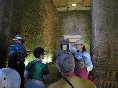 Frank Moran; Alexandra Miller; Djenane Batanouni; Trips; Egypt; Edfu Temple Horus