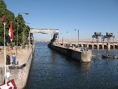 Trips; Egypt; Nile River Lock Esna