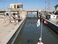 Trips; Egypt; Nile River Lock Esna