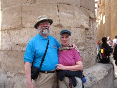 Dan Dorrough; Ruth Bennett McDougal Dorrough; Trips; Egypt; Karnak Luxor Temples