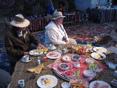Frank Moran; Helen Moran; Trips; Egypt; Sunrise Farm Breakfast