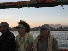 Frank Moran; Barbara Gottfried; Norm Shemitz; Trips; Egypt; Felluca Sail Boat Ride