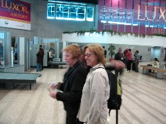 Linda Hoffman; Barbara Gottfried; Luxor Airport; Trips; Egypt