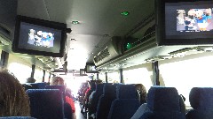 On the bus from the Orlando Airport to Disneyworld